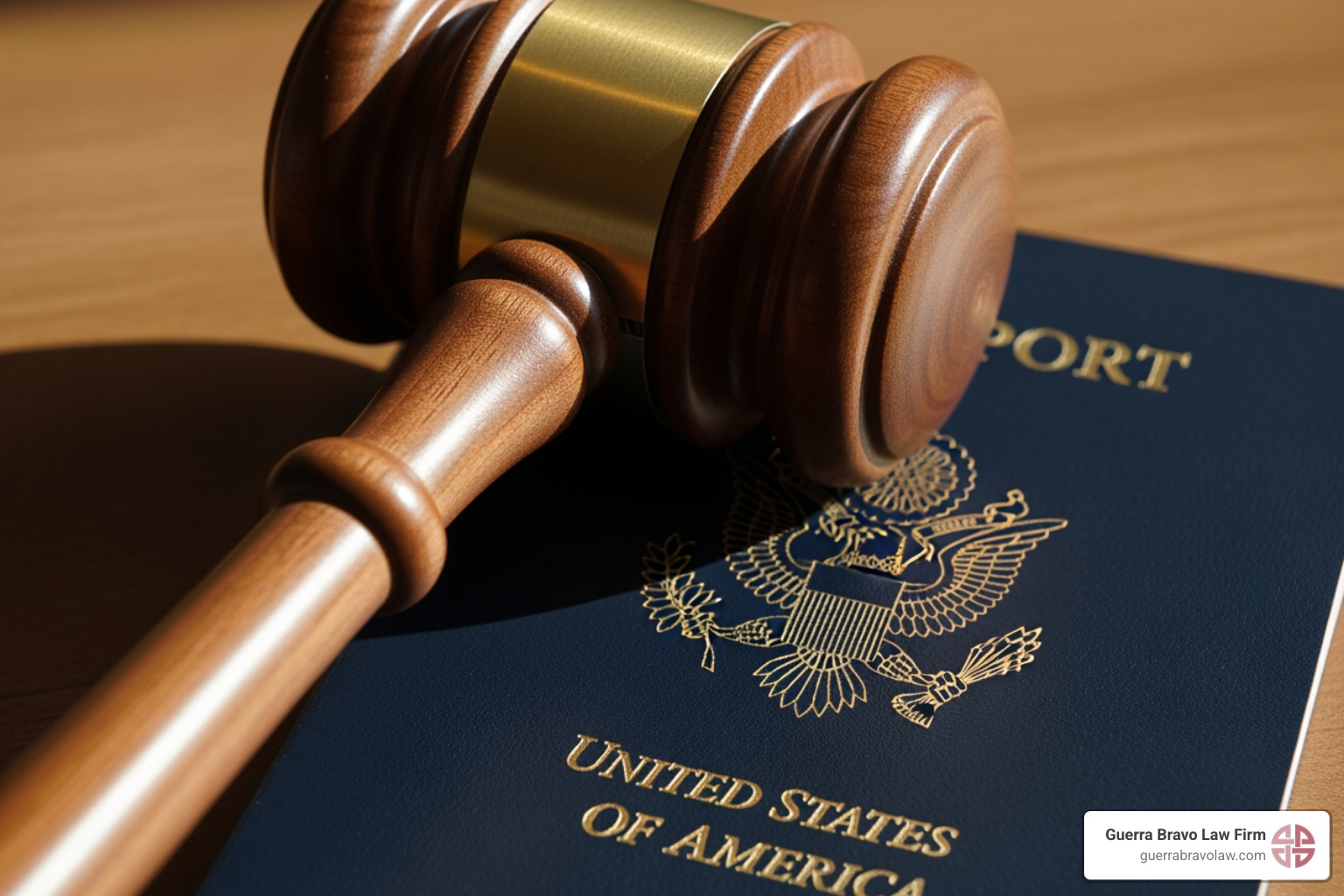 gavel and a passport, symbolizing immigration law - deportation defense attorney near me gavel and a passport, symbolizing immigration law - deportation defense attorney near me