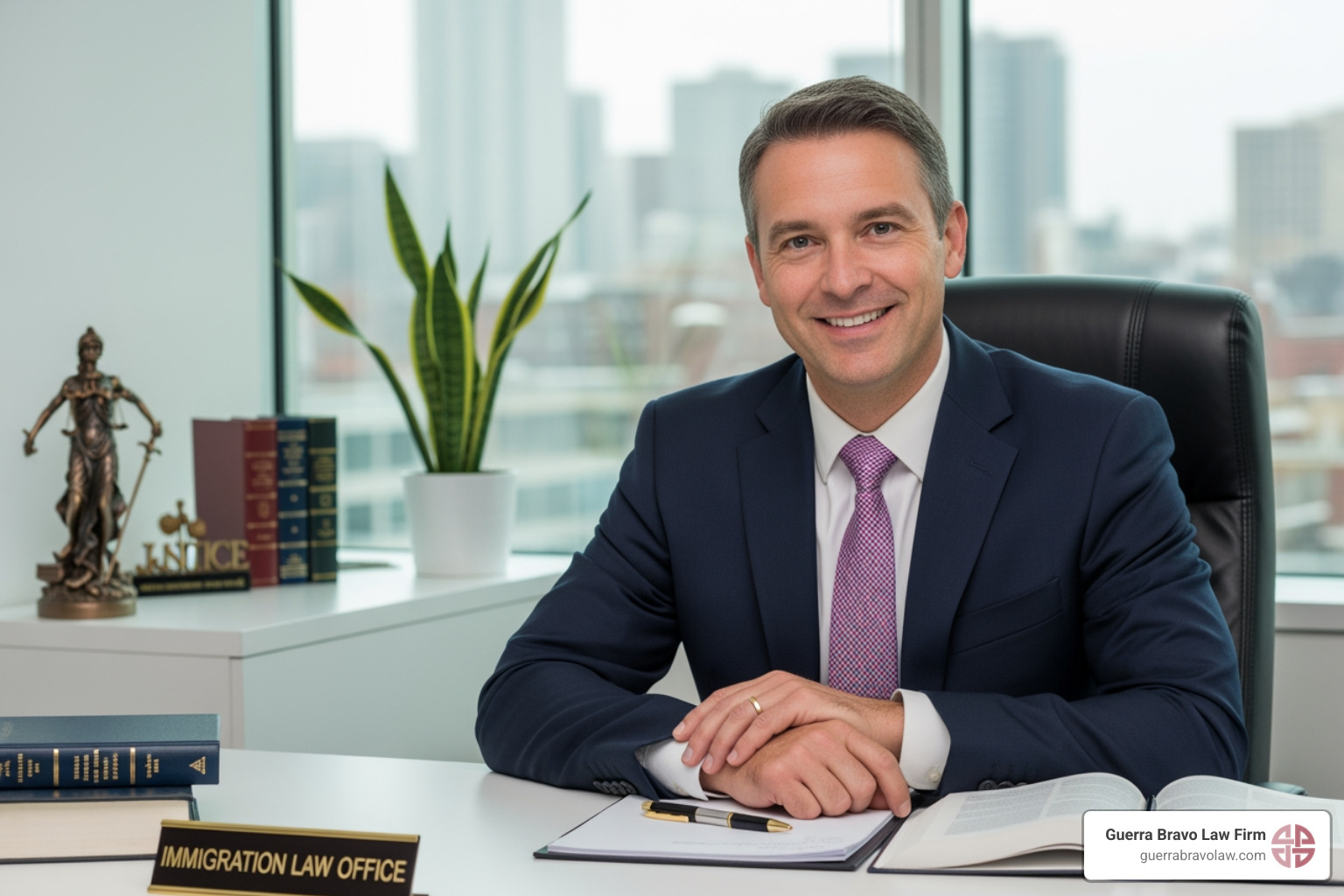 gavel and a passport - immigration attorney lawyer near me